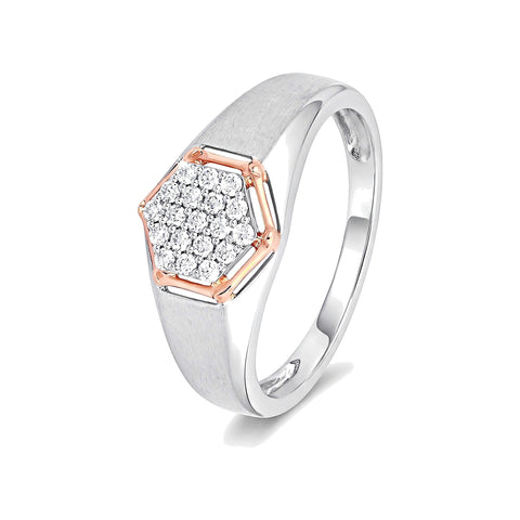 Cherished Platinum and Diamond Men's Finger Band - 950Pt Platinum - GEMHUB