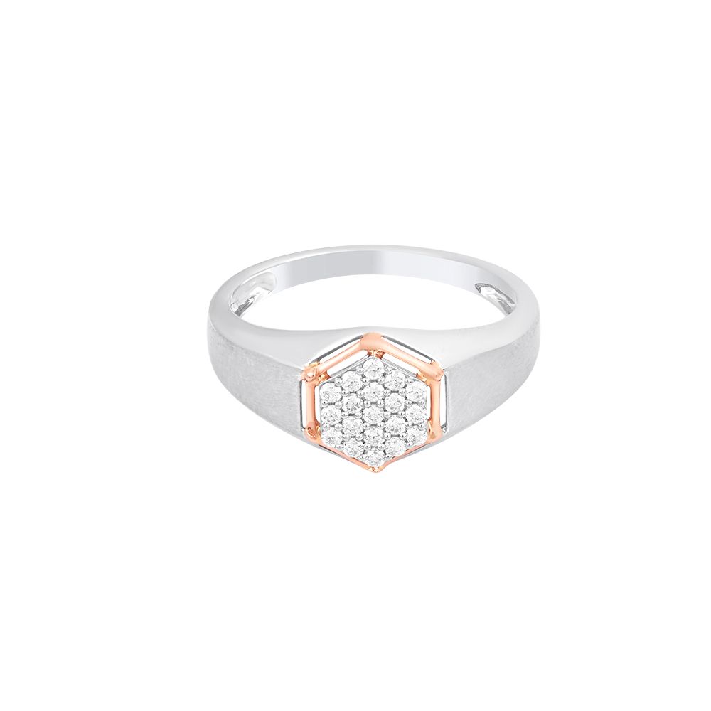 Cherished Platinum and Diamond Men's Finger Band - Image 2 - GEMHUB