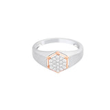 Cherished Platinum and Diamond Men's Finger Band - Image 2 - GEMHUB