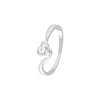 Gracious Platinum and Diamond Finger Ring - 950Pt Platinum - GEMHUB