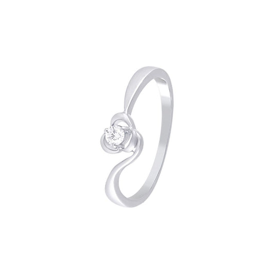Gracious Platinum and Diamond Finger Ring - 950Pt Platinum - GEMHUB