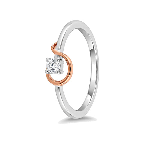 Brilliant Diamond and Platinum Finger Ring - 950Pt Platinum - GEMHUB