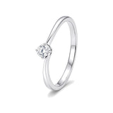 Keepsake Platinum and Diamond Finger Ring - 950Pt Platinum - GEMHUB