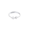 Dazzling 2-diamond and Platinum Finger Ring - Image 2 - GEMHUB