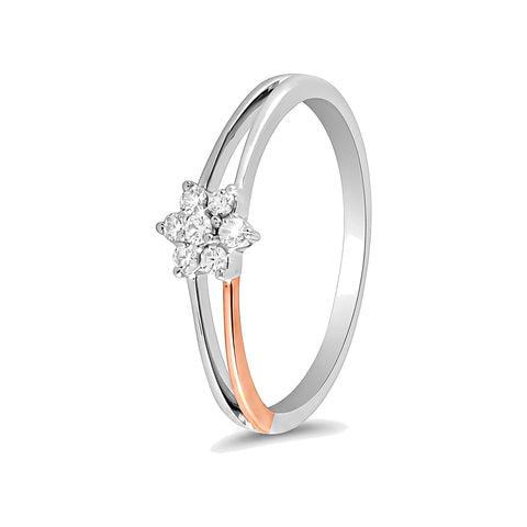 Diamond Embellished Nakshatra Finger Ring - 950Pt Platinum - GEMHUB