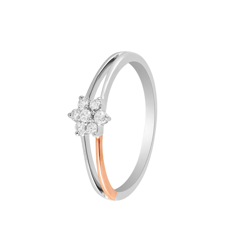 Diamond Embellished Nakshatra Finger Ring - 950Pt Platinum - GEMHUB
