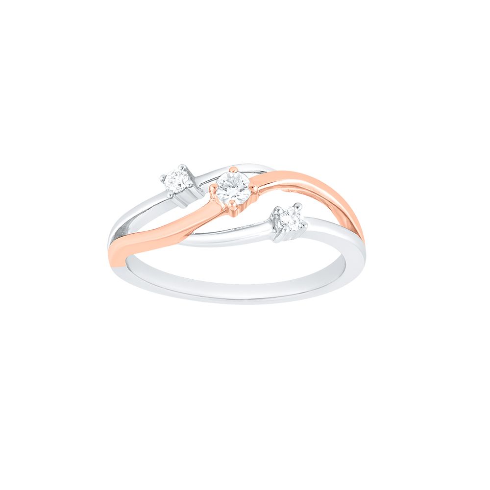Swirl Design Diamond and Platinum Finger Ring - Image 2 - GEMHUB