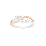 Swirl Design Diamond and Platinum Finger Ring - Image 2 - GEMHUB