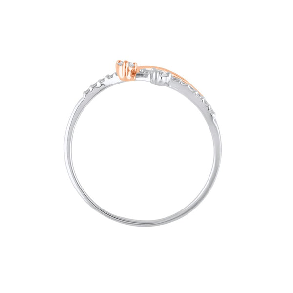 Chic Diamond and Platinum Finger Ring - Image 3 - GEMHUB