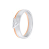 Exquisite Diamond Dual Metal Ring For Men - 950Pt Platinum - GEMHUB