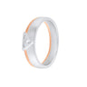Exquisite Diamond Dual Metal Ring For Men in 950Pt Platinum