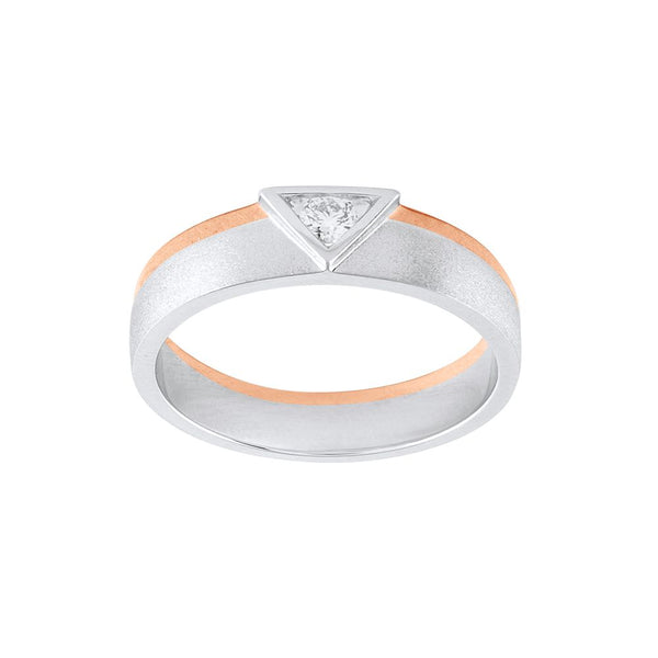 Exquisite Diamond Dual Metal Ring For Men - Image 2 - GEMHUB