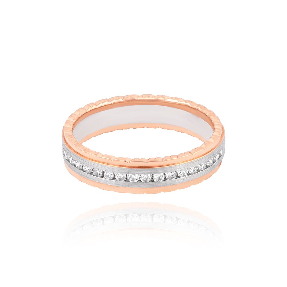 Lustrous Dual Metal Platinum Ring - Image 3 - GEMHUB