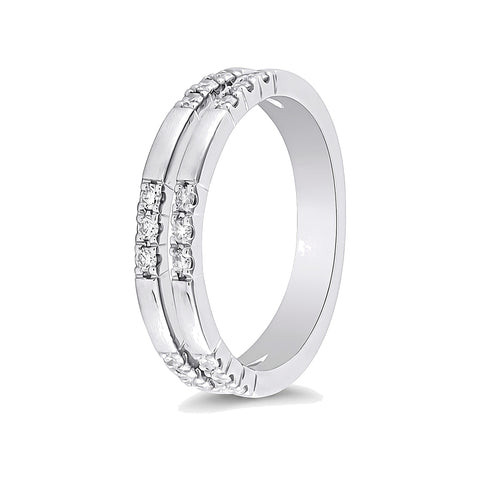 Classic Diamond Platinum Ring - 950Pt Platinum - GEMHUB