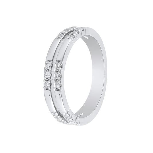 Classic Diamond Platinum Ring - 950Pt Platinum - GEMHUB