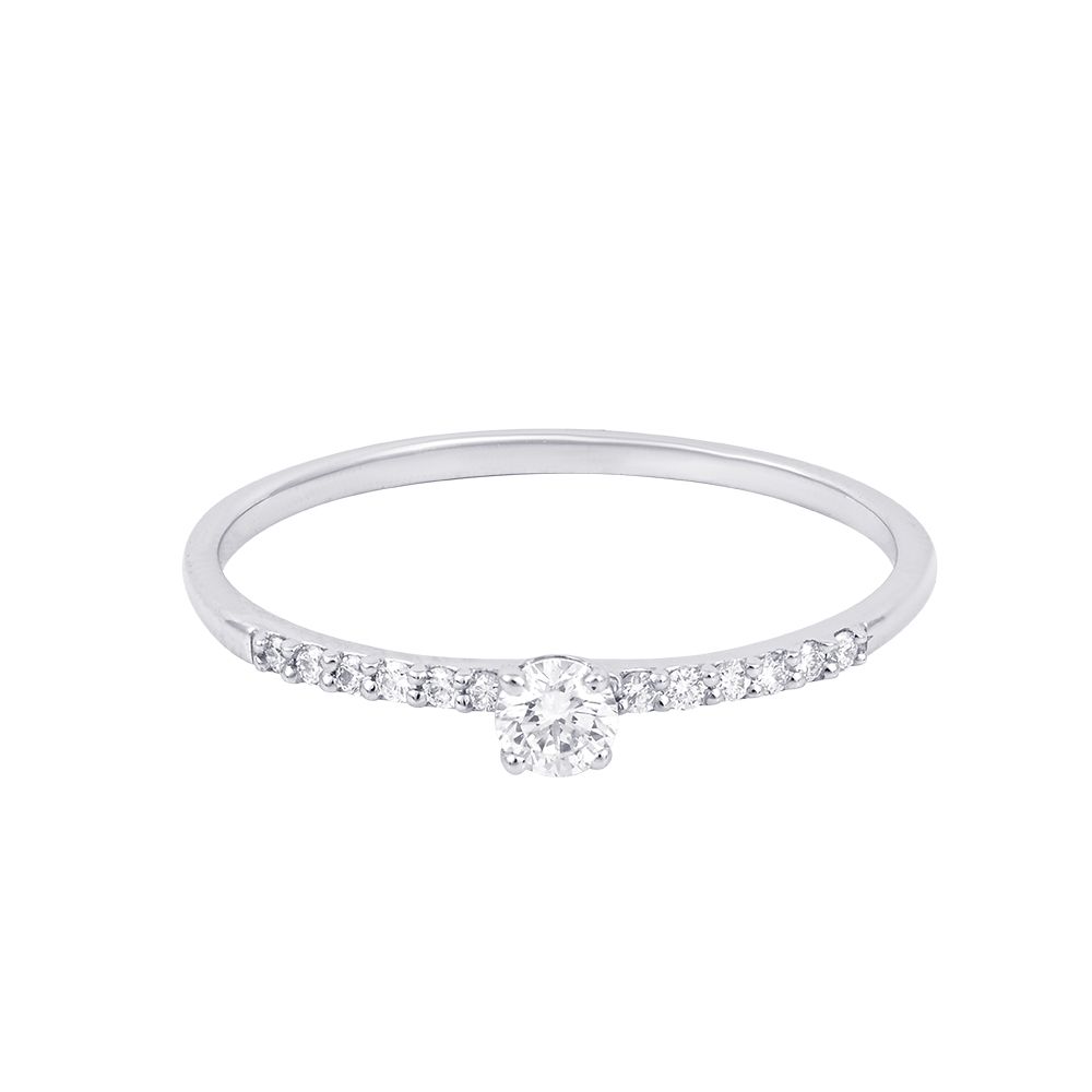 Pure Elegance Platinum Diamond Ring - Image 3 - GEMHUB