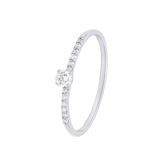 Pure Elegance Platinum Diamond Ring - 950Pt Platinum - GEMHUB