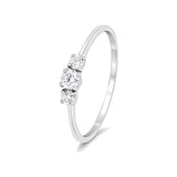 Serenity Solitaire Platinum Diamond Ring - 950Pt Platinum - GEMHUB