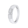 Sleek Platinum Ring For Men - 950Pt Platinum - GEMHUB