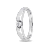 Classy Platinum and White Gold Band - 950Pt Platinum - GEMHUB