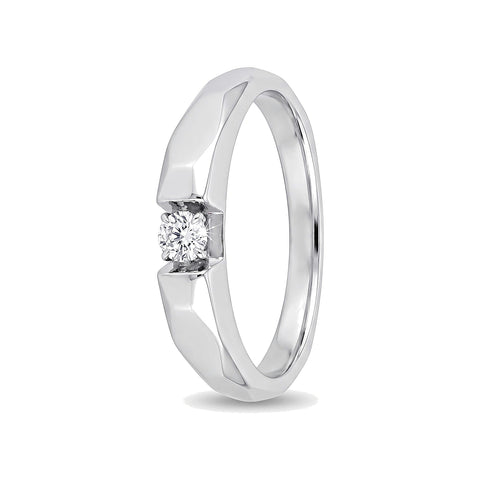 Classy Platinum and White Gold Band - 950Pt Platinum - GEMHUB