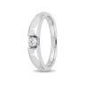 Classy Platinum and White Gold Band in 950Pt Platinum