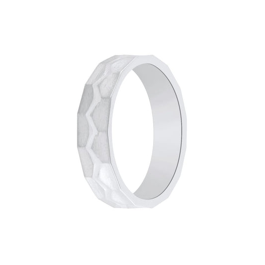 Polished Platinum Ring For Men - 950Pt Platinum - GEMHUB