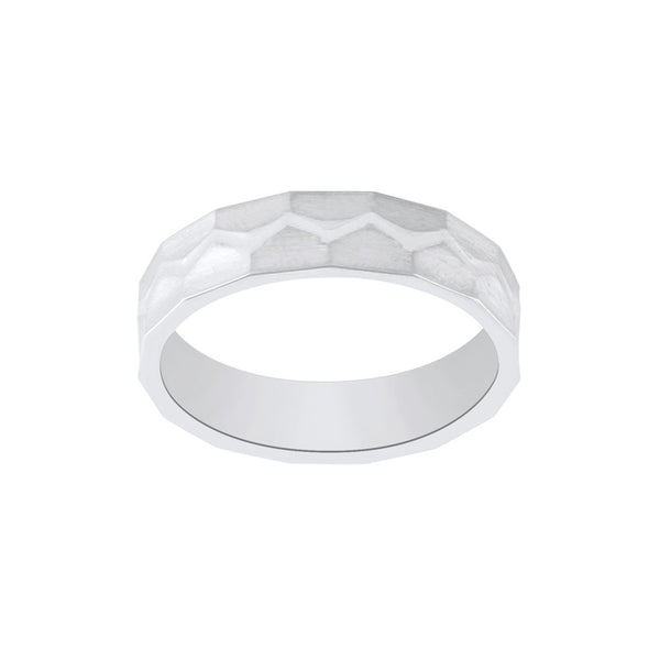 Polished Platinum Ring For Men - Image 2 - GEMHUB