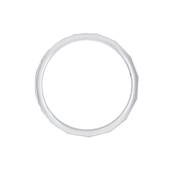 Polished Platinum Ring For Men - Image 3 - GEMHUB