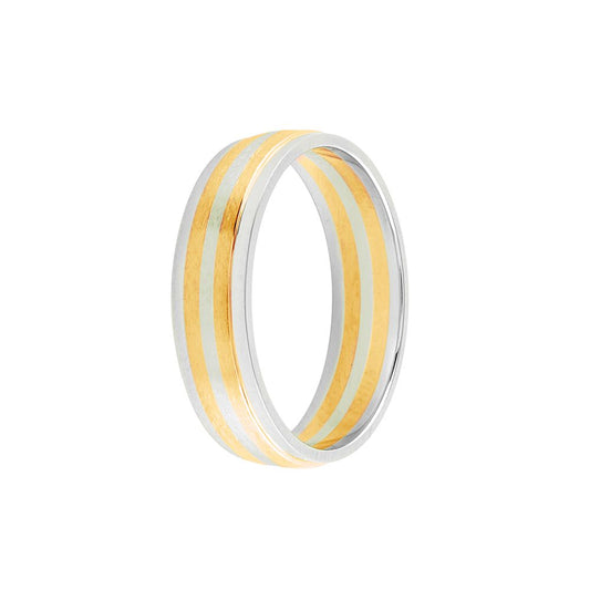 Lavish Dual Metal Platinum Ring - 950Pt Platinum - GEMHUB