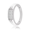 Beautiful Platinum Diamond Ring - 950Pt Platinum - GEMHUB