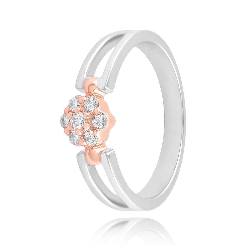 Centre Bloom Diamond Ring - 950Pt Platinum - GEMHUB