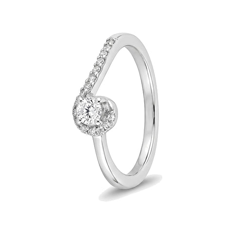 Brilliance Platinum Diamond Ring - 950Pt Platinum - GEMHUB