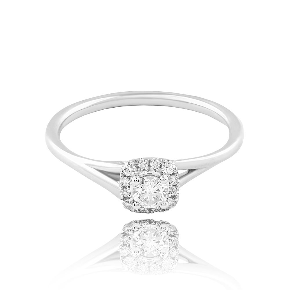 Radiant Halo Diamond Ring - Image 3 - GEMHUB