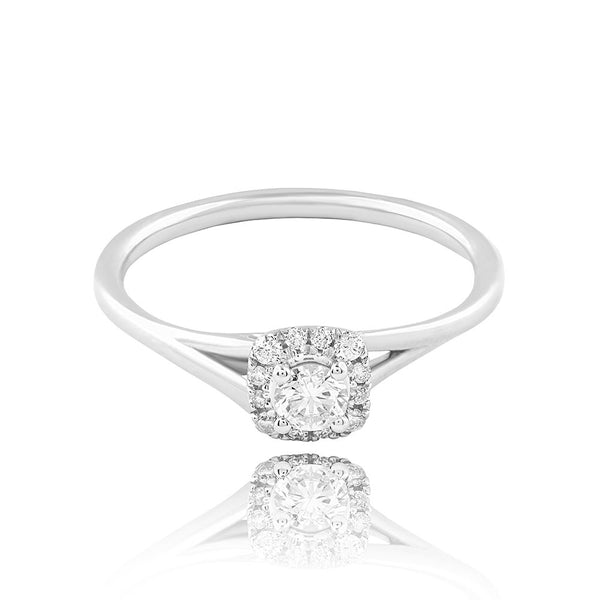 Radiant Halo Diamond Ring - Image 3 - GEMHUB