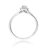 Radiant Halo Diamond Ring - Image 2 - GEMHUB