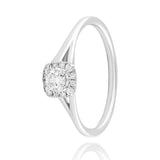 Radiant Halo Diamond Ring - 950Pt Platinum - GEMHUB