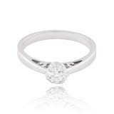 Diamond Floral Cluster Ring - Image 3 - GEMHUB