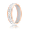 Dual Sleek Diamond Ring - 950Pt Platinum - GEMHUB