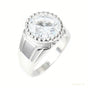 RARE 18.20 ct DEW Off White Treated Moissanite Solitaire Ring in – Gift 18K Gold Plated