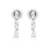 Certified Natural Diamond Tiny Drop Dangle Earrings For Women 14k Gold Pear Cut - Image 4 - GEMHUB