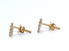 Fancy Women's proposal Gift Stud Natural Diamond Earrings 14k Gold GH SI Round - Image 2 - GEMHUB