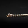 Genuine Lab-Grown/CVD Diamond Tennis Wedding Bracelet 18k Rose Gold 3.25 mm - Image 5 - GEMHUB