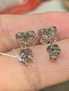 Round Natural GH/SI Diamond 0.40Ct Clover Stud Daily Wear Earring 14k White Gold - Image 7 - GEMHUB