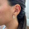 Certified Natural Diamond Hoop Women's Earrings For Engagement 14K Rose Gold - Image 6 - GEMHUB