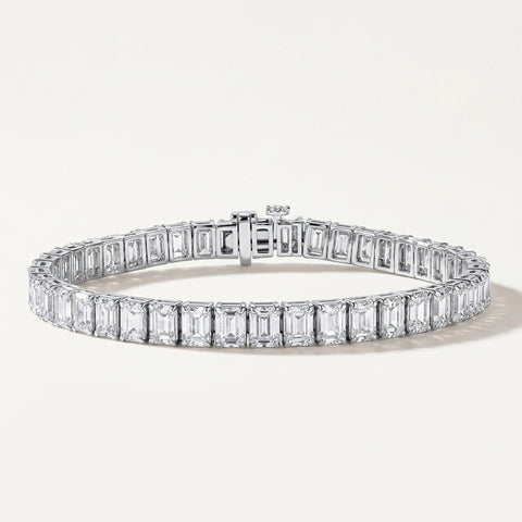 Natural 5.00CT Diamond Tennis Bracelet 14k Gold GH/SI