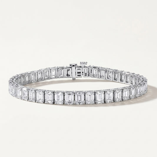 Natural 5.00CT Diamond Tennis Bracelet 14k Gold GH/SI