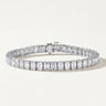 Natural 5.00CT Emerald Cut Diamond Tennis Bracelet 14k Yellow Gold GH/SI in 14kt Yellow Gold