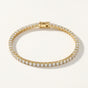GDGL Certified 14k Yellow Gold 2.00CT Round Cut Natural Diamond Tennis Bracelet