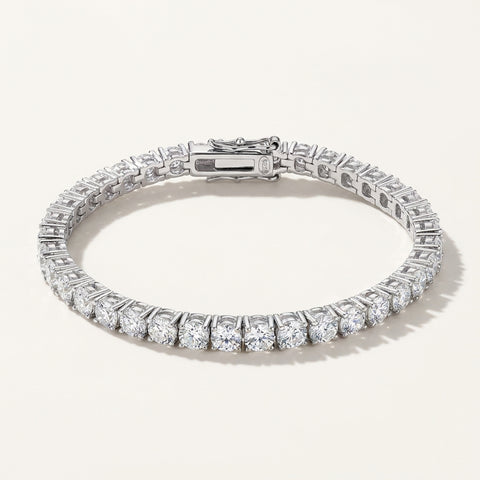 9.30Ct Round Cut Sparkling Natural Diamond Tennis Bracelet 14k Gold